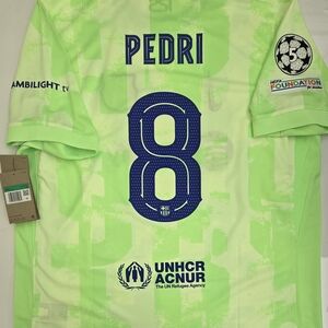2024/25 Nike Barcelona #8 PEDRI UCL Stadium Third Soccer Jersey FQ2022-702 XL